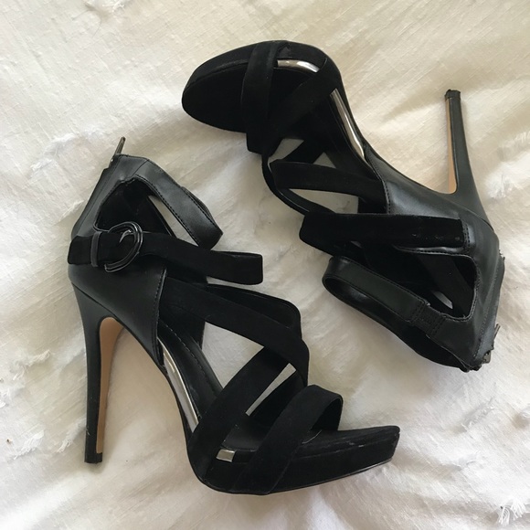 Dolce Vita Black Suede Heels - Picture 2 of 7